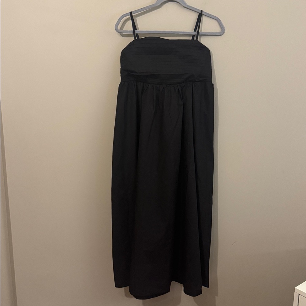 Petal & Pup Black Midi Dress with Spaghetti Straps - Picture 6 of 12
